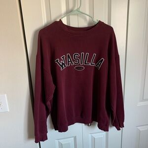 Wasilla Burgundy Sweatshirt